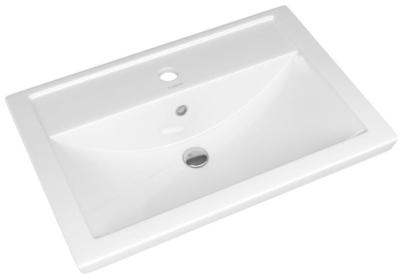 Комплект для ванной KABINKA.KZ Луара (тумба под раковину, зеркало, раковина) белый