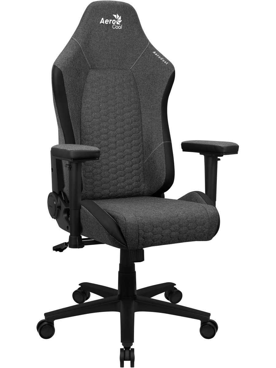 Игровое кресло Aerocool Crown Ash Black черное