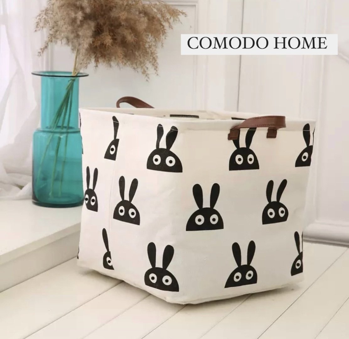 Корзина для белья 33x33x34 см, текстиль