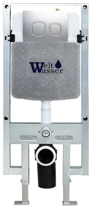 WeltWasser рамная инсталляция AMBERG 497 ST MT-CR Матовый хром кнопка. купить,NaN