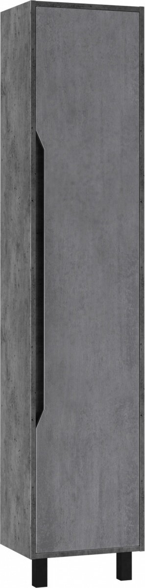 Комплект для ванной KABINKA.KZ Classica 80 (шкаф-пенал, тумба под раковину, зеркало, раковина) серый