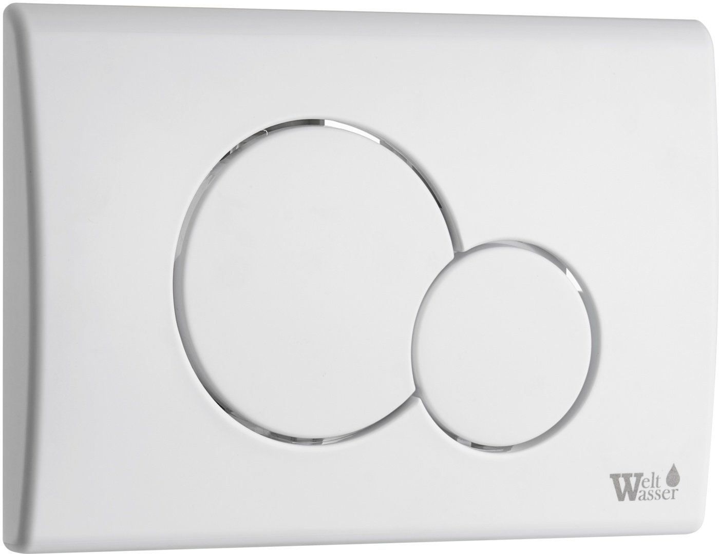 WeltWasser кнопка смыва MARBERG 507 RD GL-WT Круглая.