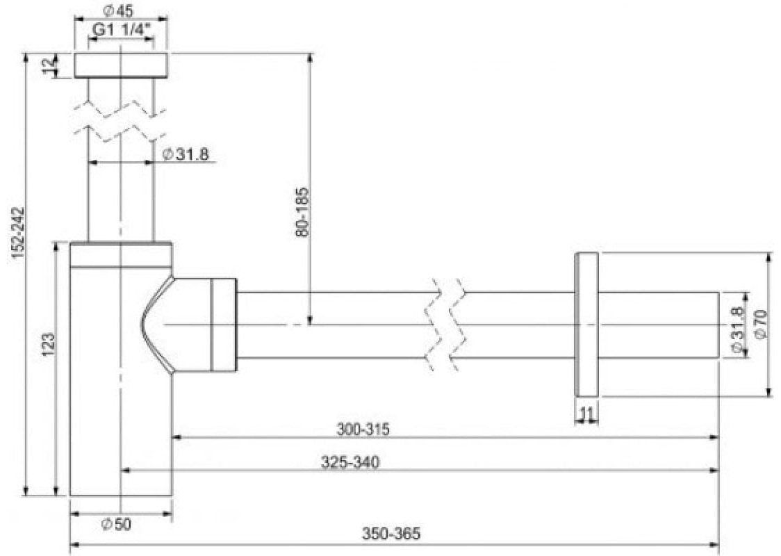 Сифон Wellsee Drainage System 182108000 32 мм купить,70200