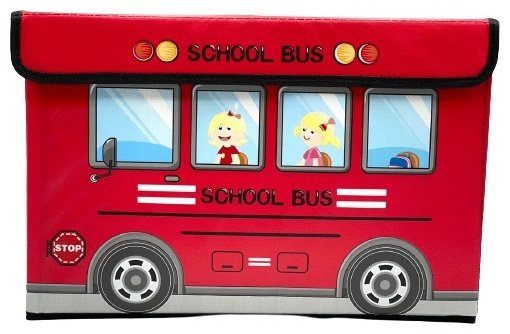 KEREGE коробка для игрушек 27x25x24 см, картон, текстиль