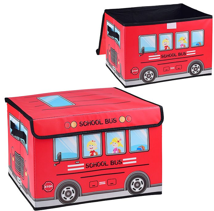 KEREGE коробка для игрушек 27x25x24 см, картон, текстиль