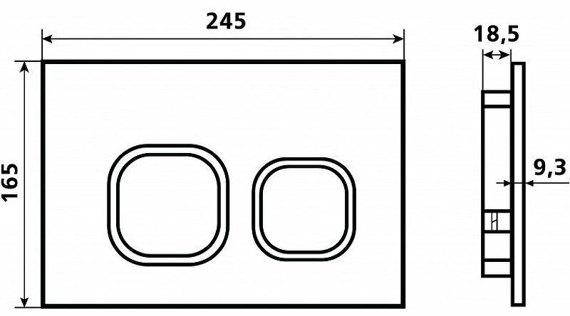 ESBANO кнопка смыва LPS-10SC