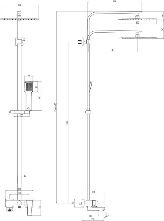 Lemark душевой набор (гарнитур) LM4562C купить,240870