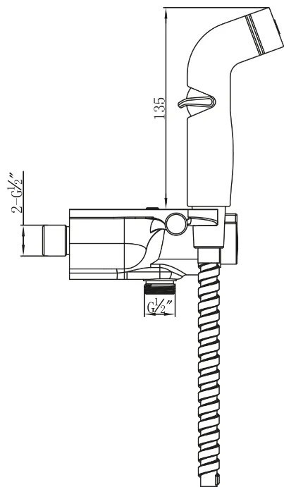 Lemark гигиенический душ LM7169CW