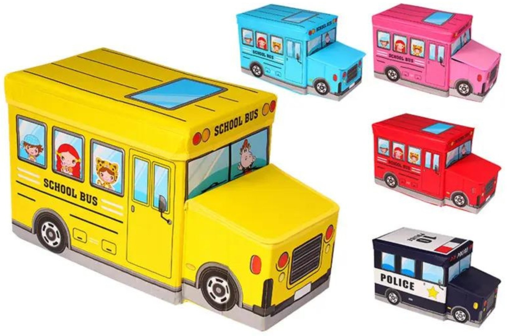 Органайзер для игрушек 25x55x30 см, картон, полиэстер