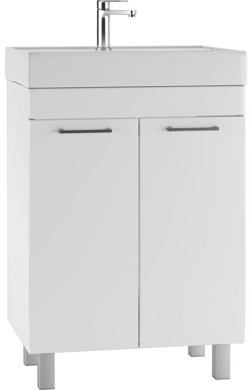 Комплект для ванной KABINKA.KZ Адай (шкаф, тумба под раковину, раковина) белый