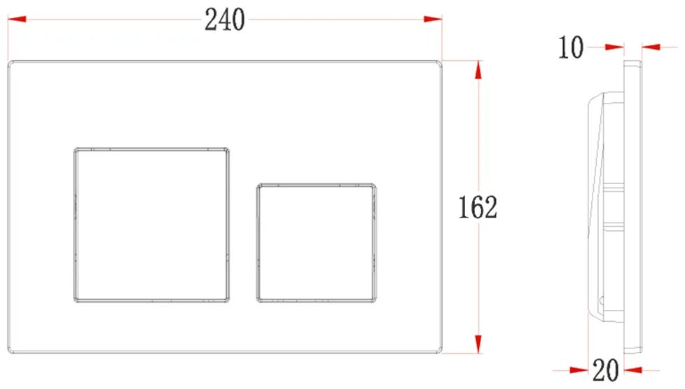 Veconi кнопка смыва FLV4-C