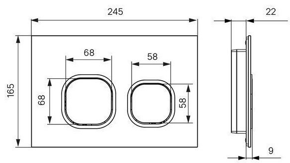 IDDIS кнопка смыва Unifix,004,UNI04BCI77 купить,0