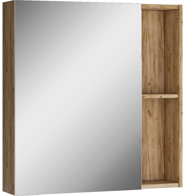 Комплект для ванной KABINKA.KZ Фостер 80 (шкаф, тумба под раковину, раковина) коричневый, графит