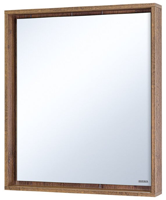 Комплект для ванной Brevita Dallas (шкаф-пенал, тумба под раковину, зеркало, раковина) коричневый