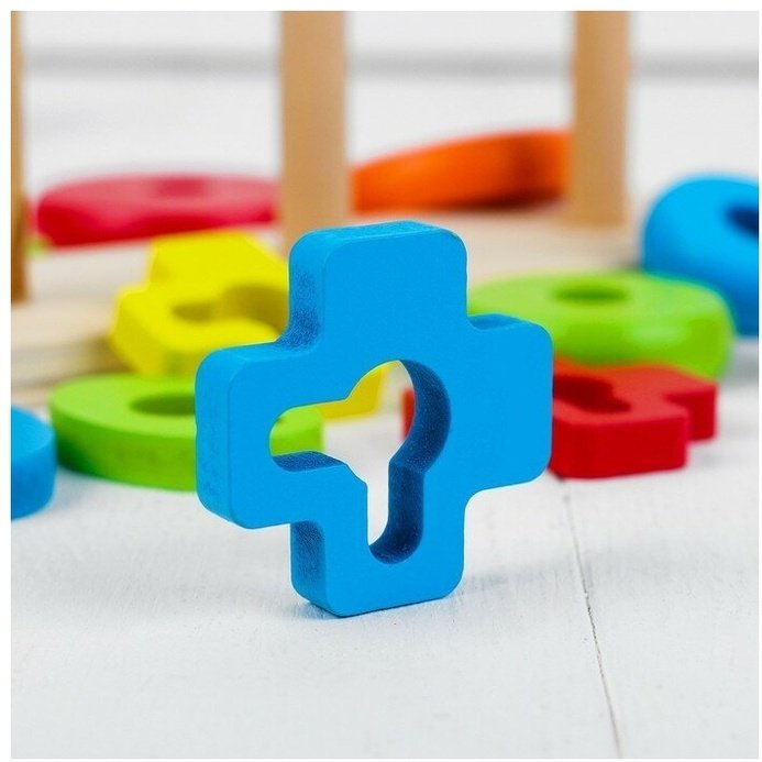Wooden toys Сортер геометрик купить,0