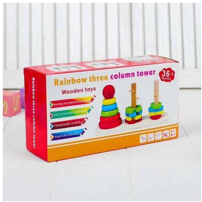 Wooden toys Сортер геометрик купить,0