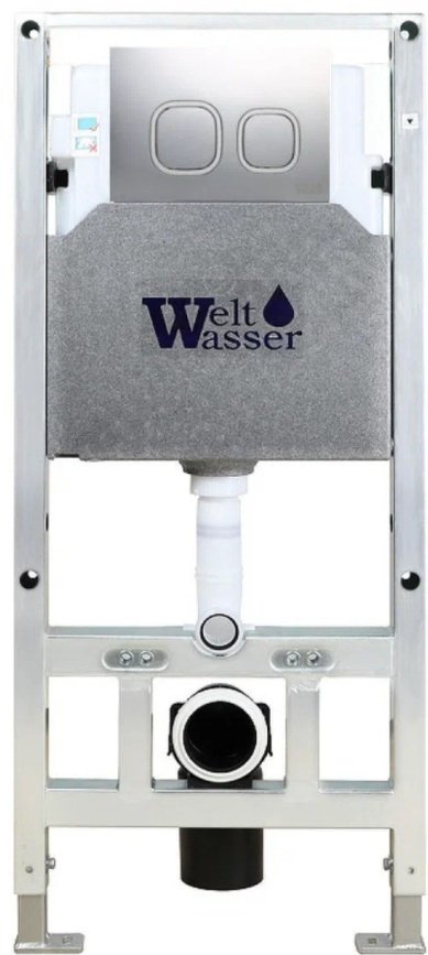 Weltwasser рамная инсталляция AMBERG 506 ST MT-CR Матовый хром кнопка.