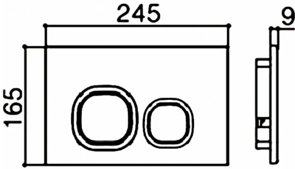 Weltwasser рамная инсталляция AMBERG 506 ST MT-CR Матовый хром кнопка.