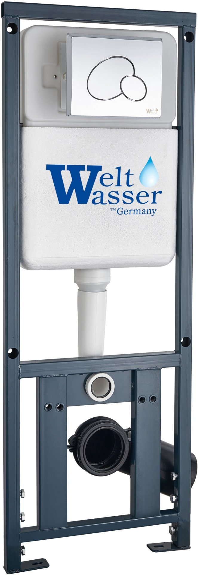 WeltWasser кнопка смыва MARBERG 410 RD GL-WT Круглая. купить,50432