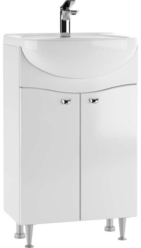 Комплект для ванной KABINKA.KZ Айсберг (шкаф, тумба под раковину, раковина) белый