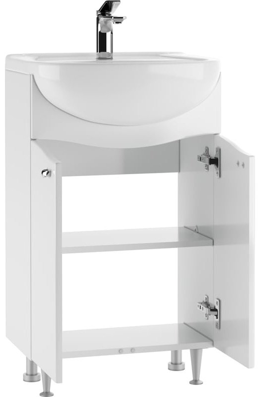 Комплект для ванной KABINKA.KZ Айсберг (шкаф, тумба под раковину, раковина) белый