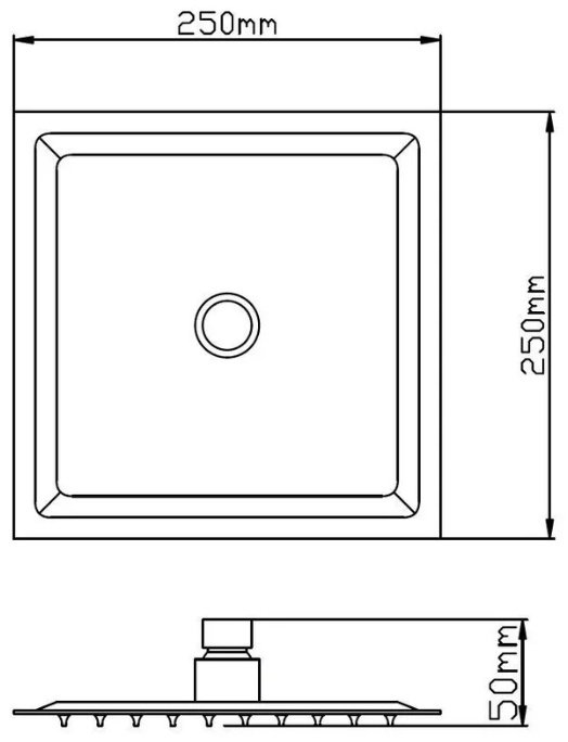 Potato верхний душ P104-25