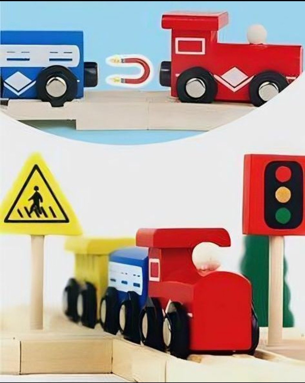Игровой центр Wood mom Деревянная железная дорога купить,0