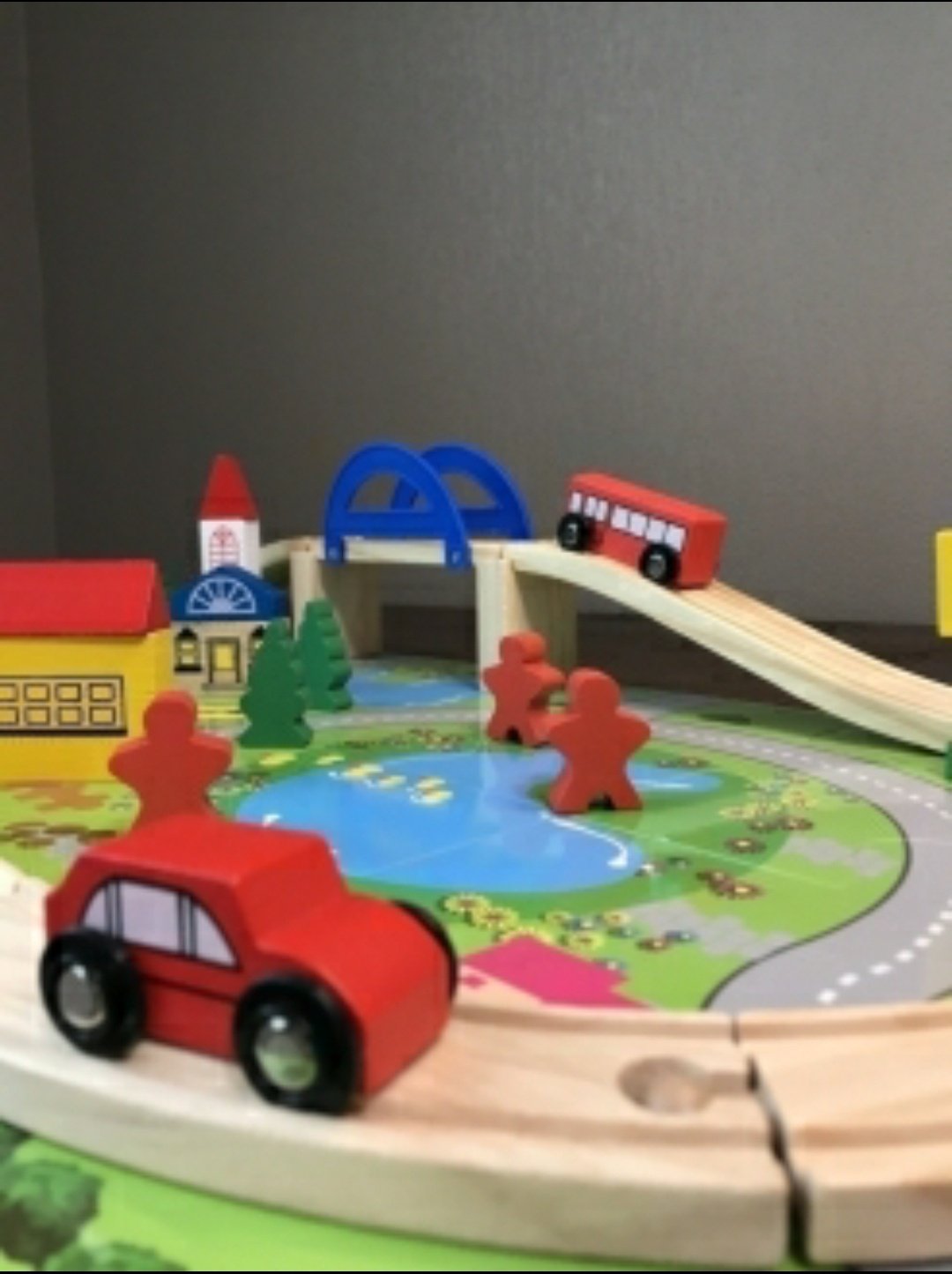 Игровой центр Wood mom Деревянная железная дорога купить,0