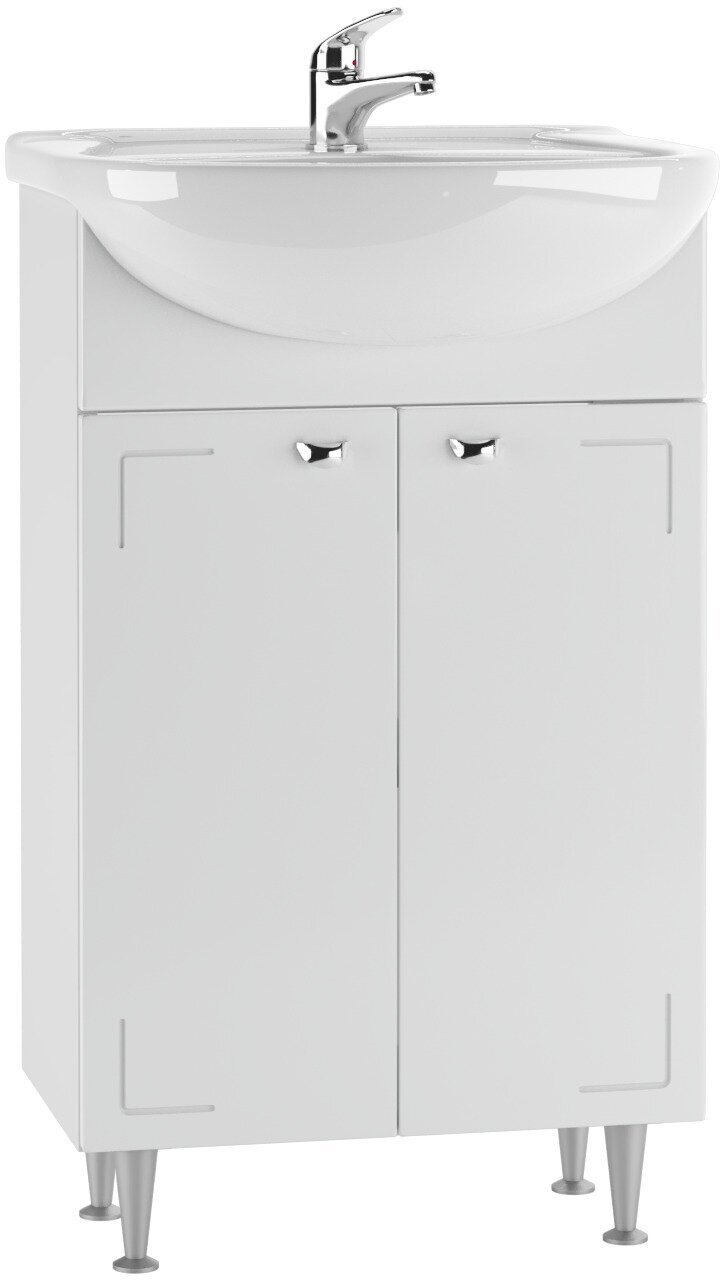 Комплект для ванной KABINKA.KZ Адай (шкаф, тумба под раковину, раковина) белый