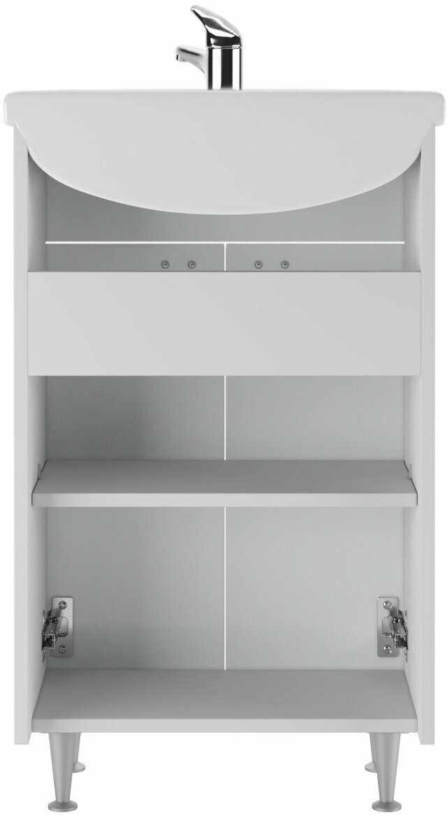 Комплект для ванной KABINKA.KZ Адай (шкаф, тумба под раковину, раковина) белый