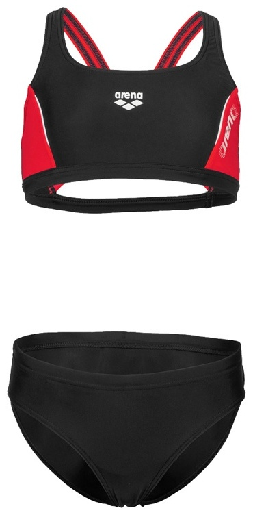 Купальник детский спортивный Arena Thrice 12-13 Black Anguria White