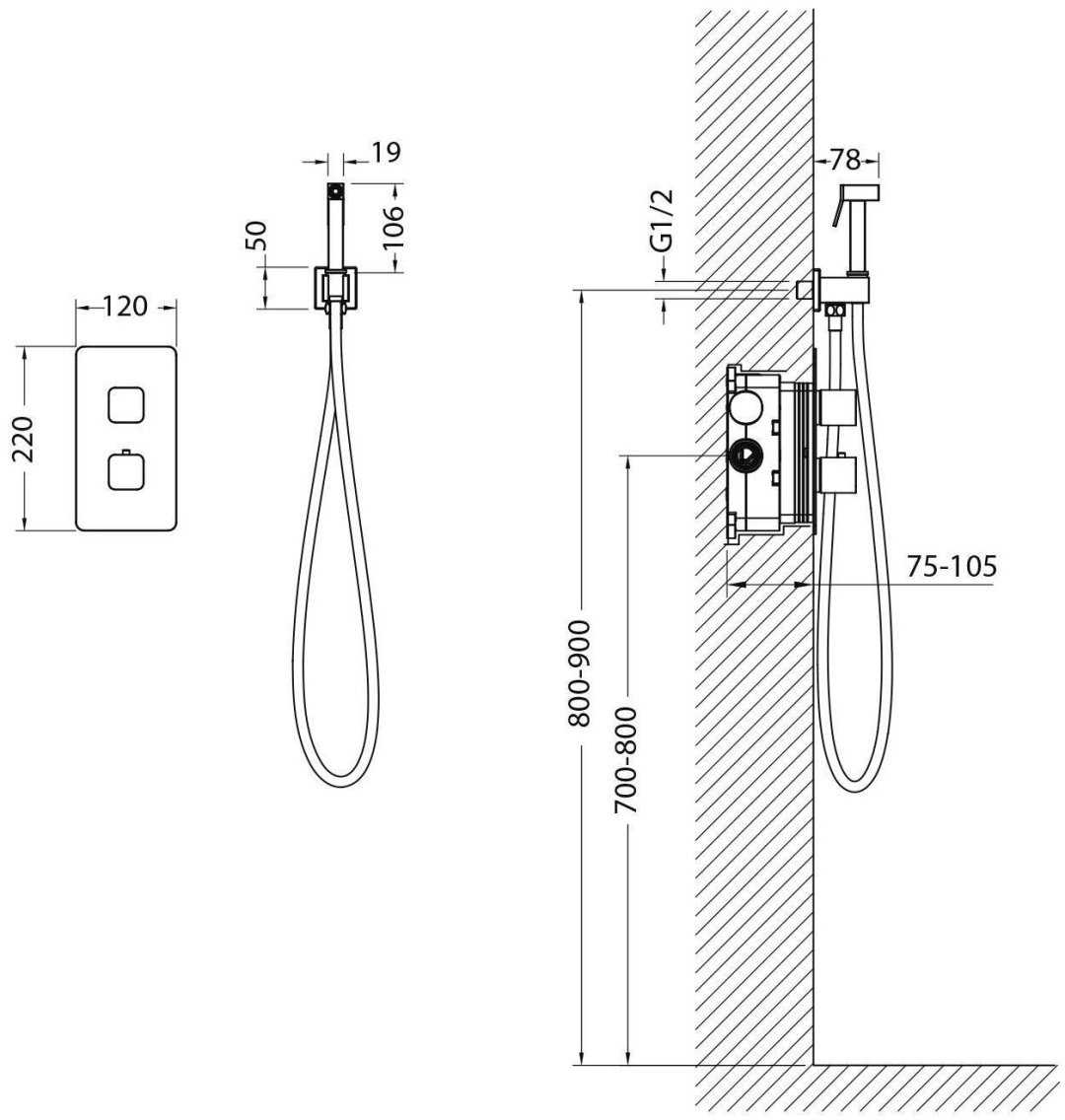 Timo гигиенический душ Petruma 5089/00SM