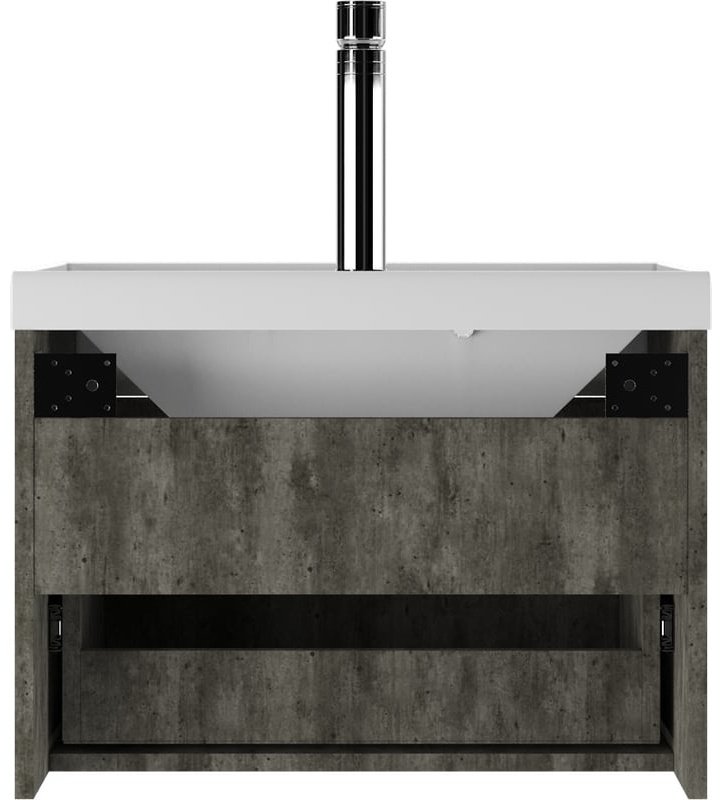 Комплект для ванной KABINKA.KZ Адай (шкаф, тумба под раковину, раковина) белый, серый