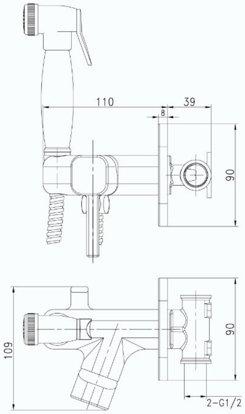 Lemark гигиенический душ LM7165BL