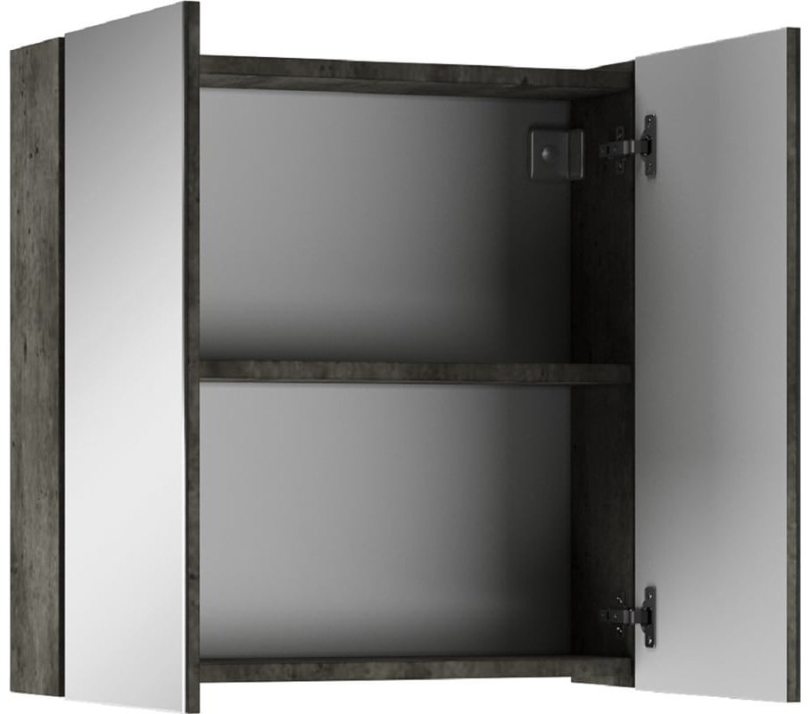 Комплект для ванной KABINKA.KZ Адай (шкаф, тумба под раковину, раковина) белый, серый