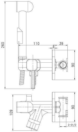 Lemark гигиенический душ LM7165B