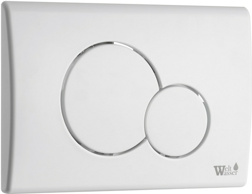 WeltWasser кнопка смыва MARBERG 507 RD GL-WT Круглая.