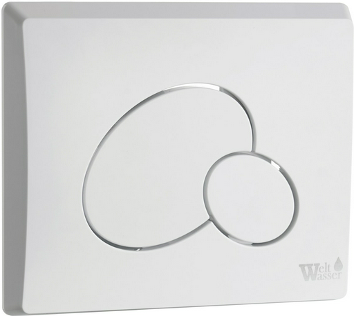 WeltWasser кнопка смыва MARBERG 410 RD GL-WT Круглая.