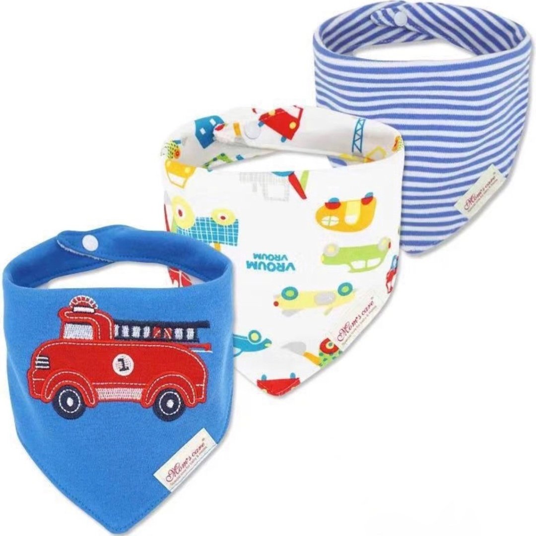 Нагрудник Moms Care MCP002, мин. возраст с рождения, 3 шт