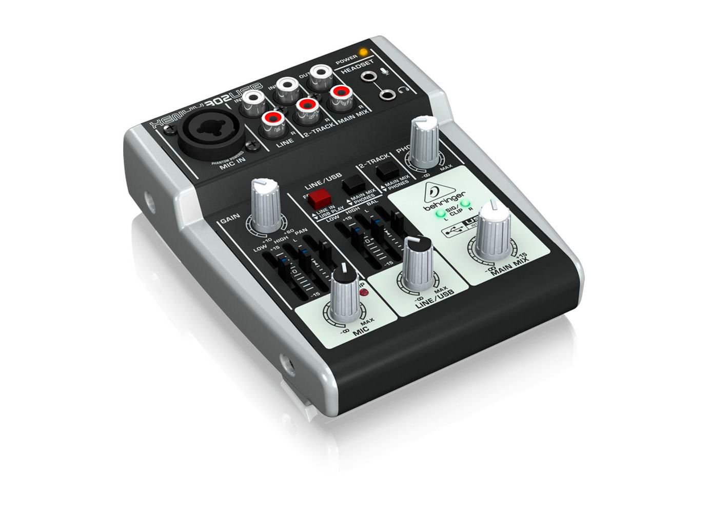 Микшерный пульт Behringer Xenyx 302USB черный