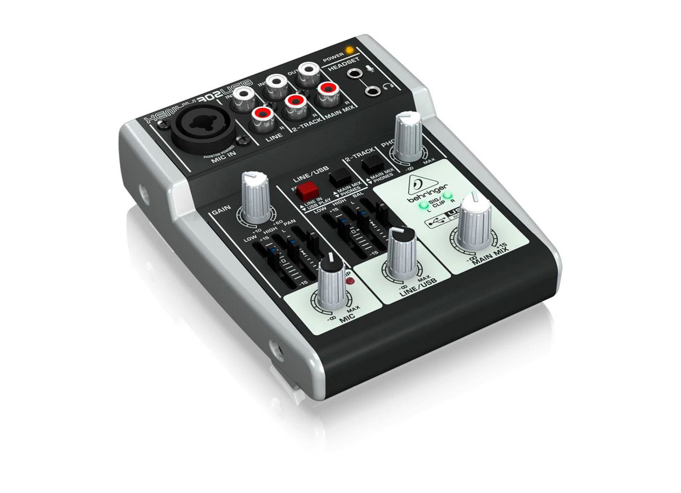 Микшерный пульт Behringer Xenyx 302USB черный купить,NaN