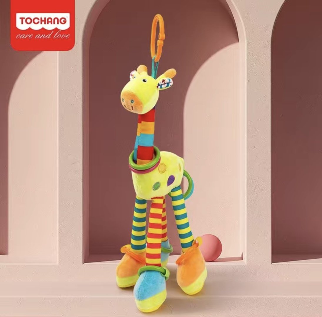 Игрушка-подвеска TOCHANG Жираф Tong Chang , высота 30 см, мультиколор