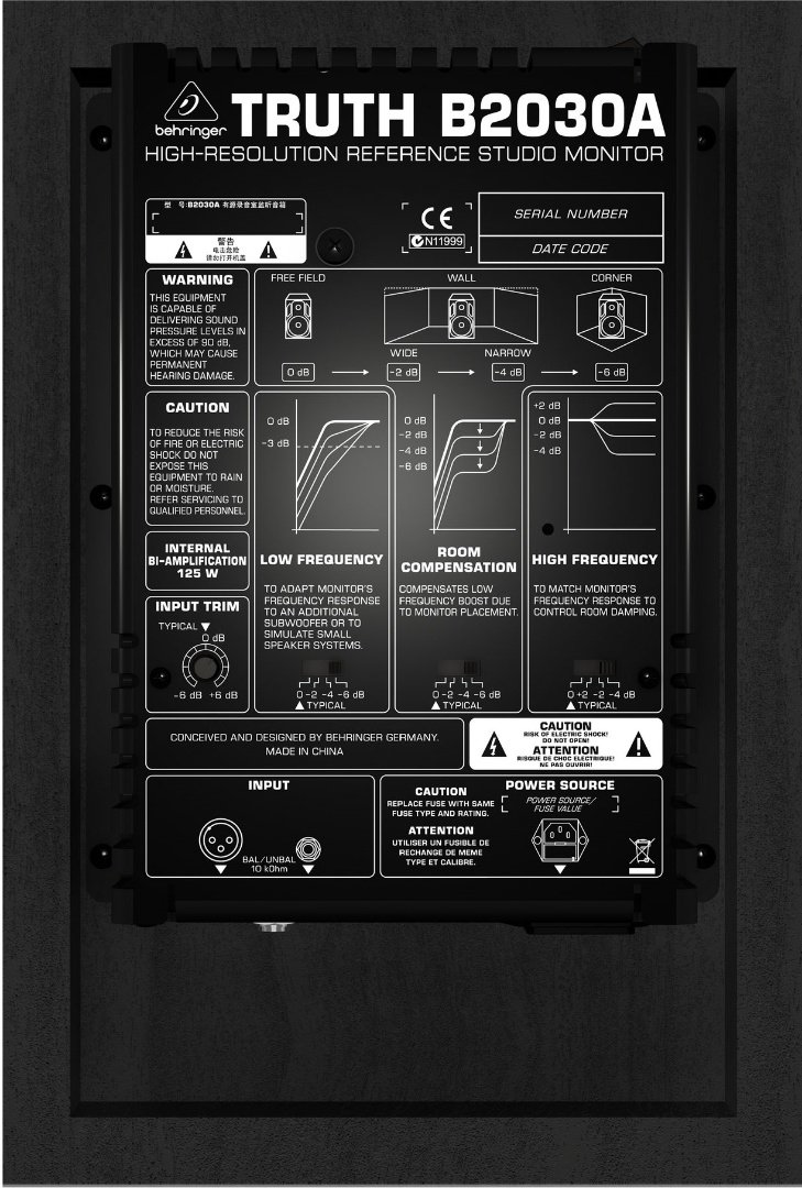 Акустическая система Behringer TRUTH B2030A черная купить,NaN