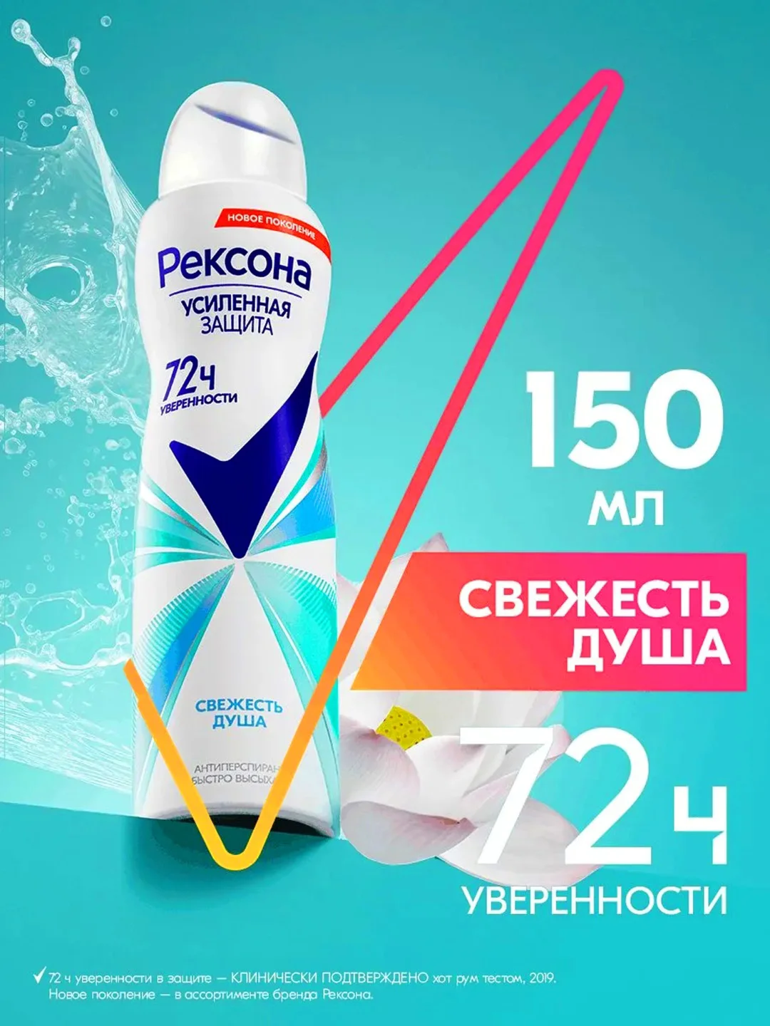 Антиперспирант для женщин Rexona Shower Fresh 150 мл купить,NaN