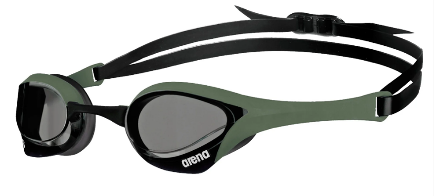 Очки для плавания Arena Cobra ultra swipe черно-зеленые
