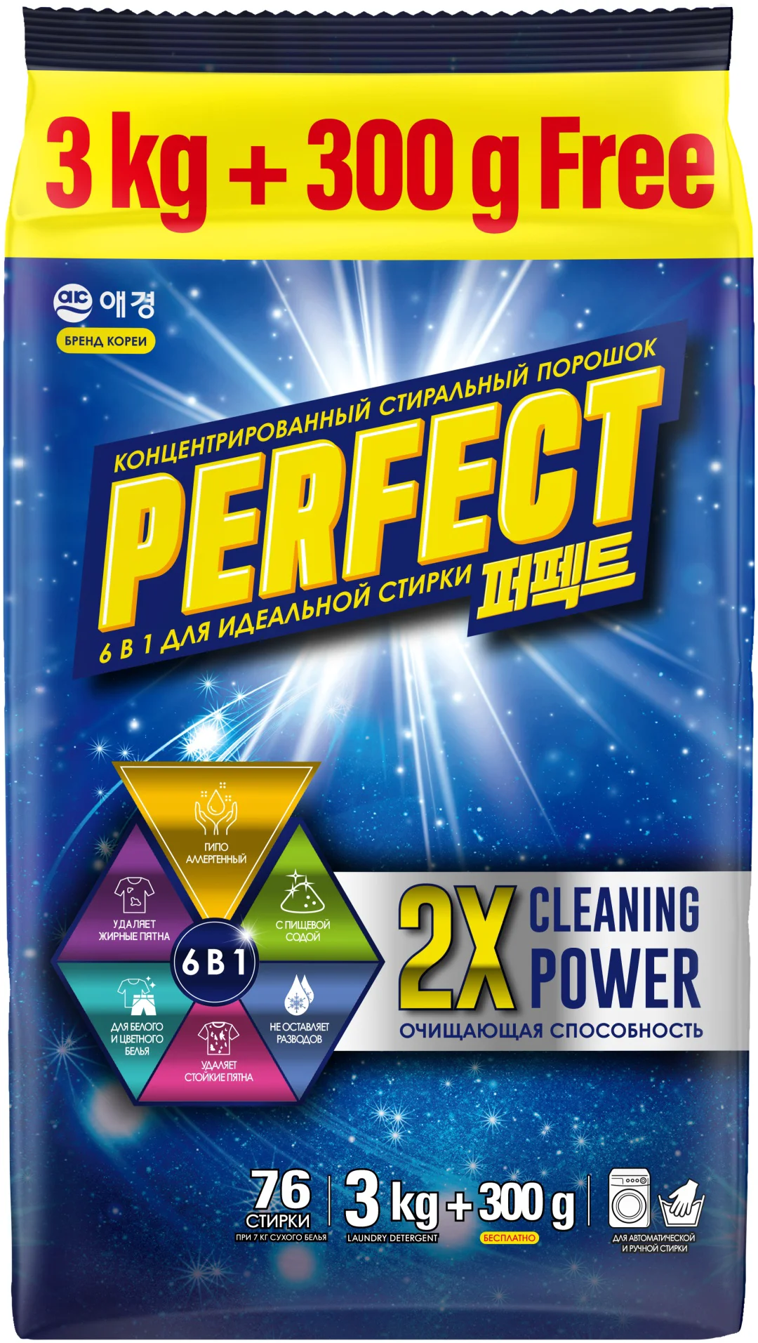 Стиральный порошок для белых и светлых тканей Perfect Solution  3.3 кг купить,NaN