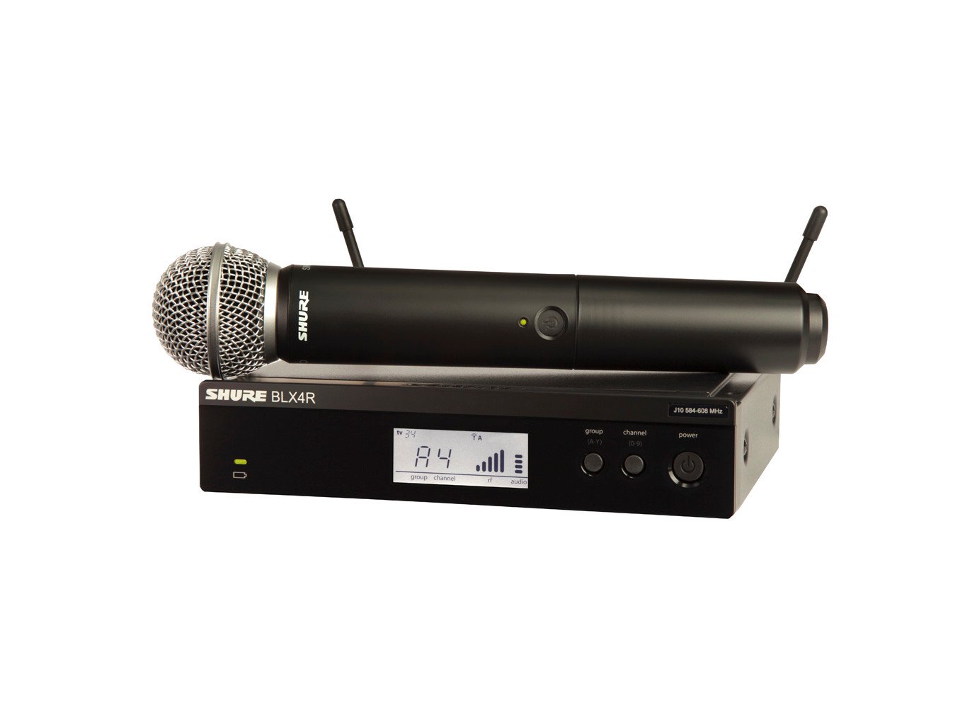 Радиомикрофон Shure BLX24E/SM58-H8E  черный