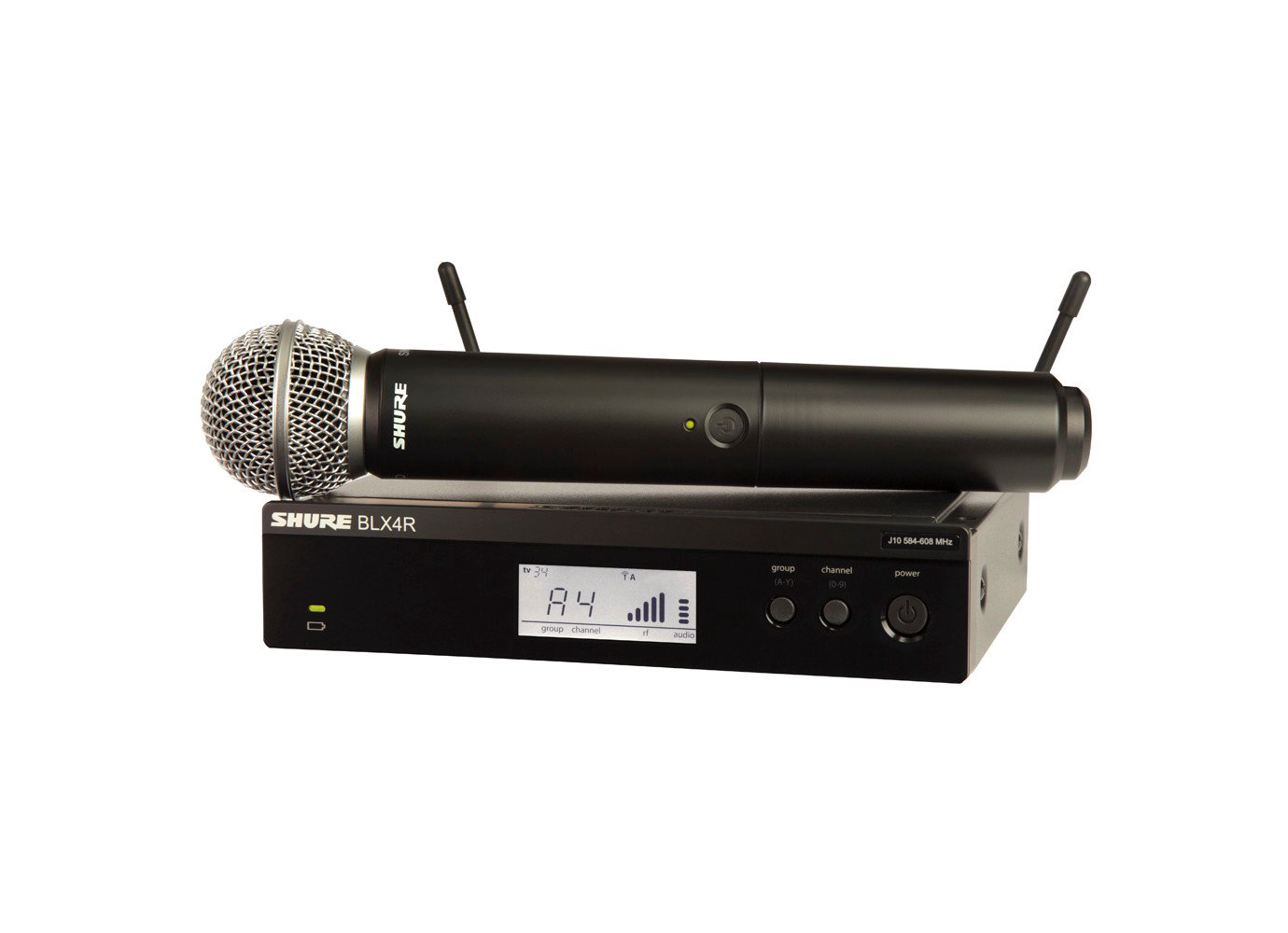Радиомикрофон Shure BLX24E/SM58-H8E  черный
