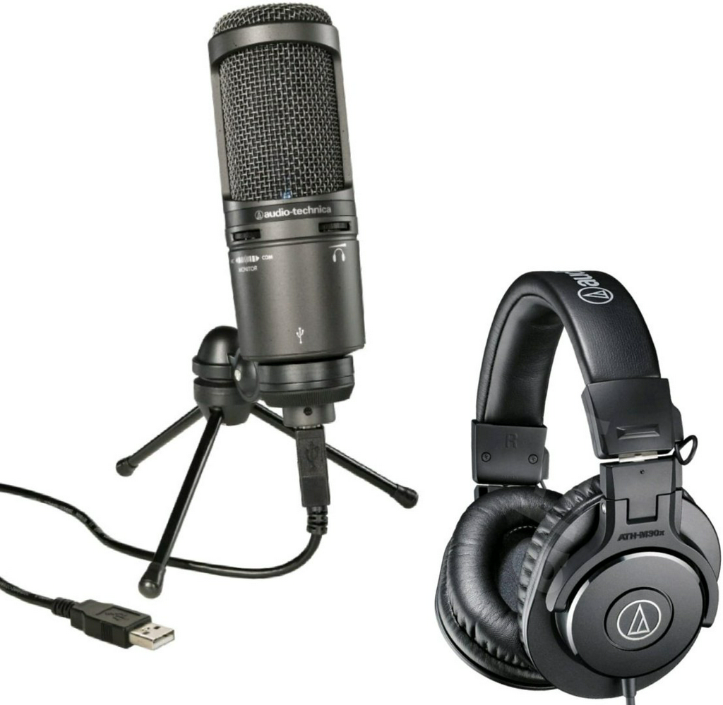 Микрофон Audio-Technica AT2020 USB Plus Studio черный