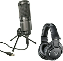 Микрофон Audio-Technica AT2020 USB Plus Studio черный